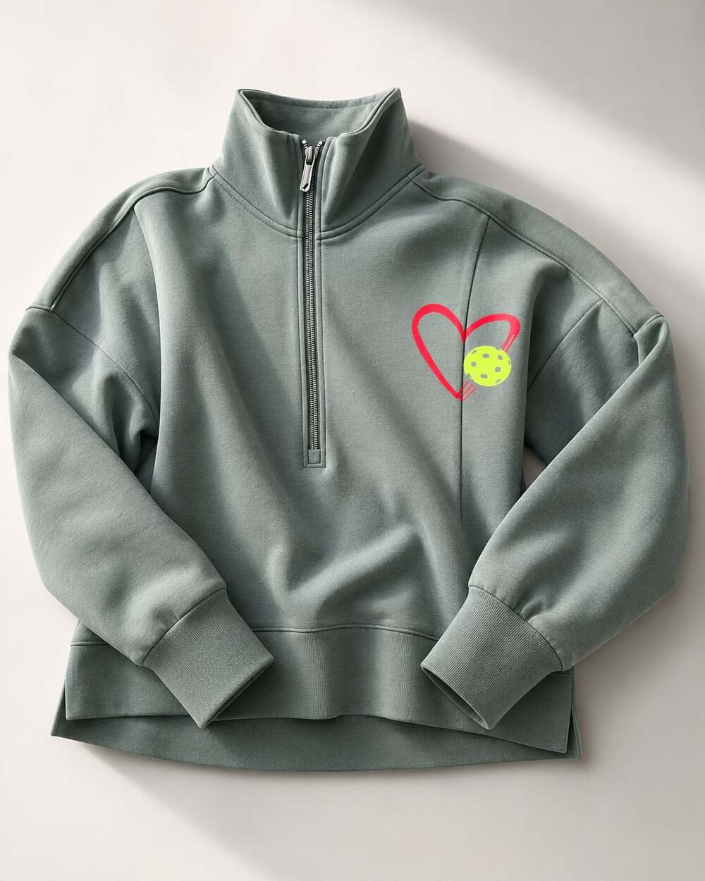 CPH Embroidered Women's Half Zip Crop – ,